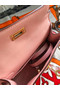 Hermes original mini Kelly chevre mysore K19CM pink&Gold Metal  Replica