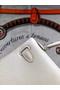 Hermes original mini Kelly chevre mysore K19CM white&silver Metal  Replica