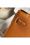 Hermes Original swift Leather KEL2278 brown&gold-Tone Metal  Replica
