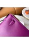 Hermes Original swift Leather KEL2278 purple&gold-Tone Metal  Replica