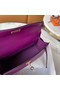 Hermes Original swift Leather KEL2278 purple&gold-Tone Metal  Replica