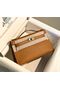 Hermes original swift leather mini Kelly K22CM H23560 Brown  Replica