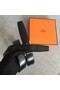 Hermes original togo 2 belt buckle & Reversible leather strap 32 mm H06454 grey  Replica