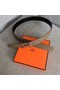 Hermes original togo 2 belt buckle & Reversible leather strap 32 mm H06454 grey  Replica