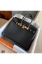 Hermes original Togo Leather HB25O Black  Replica