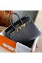 Hermes original Togo Leather HB25O Black  Replica