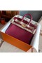 Hermes original Togo Leather HB25O Burgundy  Replica