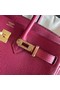 Hermes original Togo Leather HB25O Burgundy  Replica