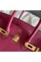 Hermes original Togo Leather HB25O Burgundy  Replica