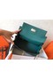 Hermes original Togo leather kelly bag KL320 green  Replica