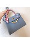 Hermes original Togo leather kelly bag KL320 light blue  Replica