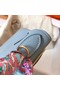 Hermes original Togo leather kelly bag KL320 light blue  Replica