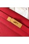 Hermes original Togo leather kelly bag KL320 red  Replica