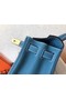 Hermes original Togo leather kelly bag KL320 sky blue  Replica