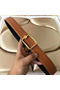 Hermes Oscar Buckle 40 MM Belt Brown Reversible Leather  Replica