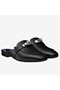 Hermes Oz Mules In Black Calfskin  Replica
