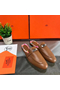 Hermes Oz Mules In Brown Calfskin  Replica