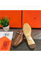 Hermes Oz Mules In Brown Calfskin  Replica