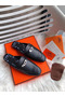 Hermes Oz Mules In Noir Calfskin  Replica