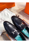 Hermes Paris Loafers In Noir Goatskin  Replica