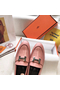 Hermes Paris Loafers In Pink Goatskin  Replica