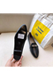 Hermes Pegase Ballerina Flats In Black Leather  Replica