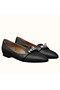 Hermes Pegase Ballerina Flats In Black Leather  Replica