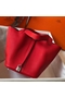 Hermes Picotin Lock 18 Bag In Red Clemence Leather  Replica