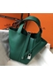 Hermes Picotin Lock 18 Bag In Vert Vertigo Clemence Leather  Replica