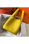 Hermes Picotin Lock 18 Bag In Yellow Clemence Leather  Replica