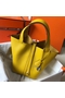 Hermes Picotin Lock 18 Bag In Yellow Clemence Leather  Replica