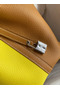 Hermes Picotin Lock 18 Bicolor Handmade Bag in Lime and Gold Clemence Leather  Replica
