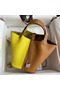 Hermes Picotin Lock 18 Bicolor Handmade Bag in Lime and Gold Clemence Leather  Replica