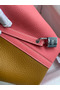 Hermes Picotin Lock 18 Bicolor Handmade Bag in Sesame and Rose Azalee Clemence Leather  Replica