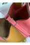 Hermes Picotin Lock 18 Bicolor Handmade Bag in Sesame and Rose Azalee Clemence Leather  Replica