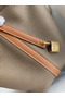 Hermes Picotin Lock 18 Bicolor Handmade Bag in Taupe and Gold Clemence Leather  Replica