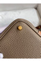 Hermes Picotin Lock 18 Bicolor Handmade Bag in Taupe and Gold Clemence Leather  Replica