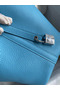 Hermes Picotin Lock 18 Handmade Bag in Blue du Nord Clemence Leather  Replica