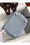 Hermes Picotin Lock 18 Handmade Bag in Blue Lin Clemence Leather  Replica