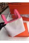 Hermes Picotin Lock 18cm Bag Canvas HPL8618T Pink  Replica