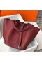 Hermes Picotin Lock 22 Bag In Bordeaux Clemence Leather  Replica