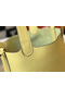 Hermes Picotin Lock 22 Bag In Jaune Poussin Clemence Leather  Replica
