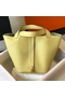 Hermes Picotin Lock 22 Bag In Jaune Poussin Clemence Leather  Replica