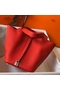 Hermes Picotin Lock 22 Bag In Red Clemence Leather  Replica