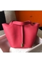 Hermes Picotin Lock 22 Bag In Rose Lipstick Clemence Leather  Replica