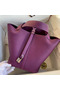 Hermes Picotin Lock 22 Handmade Bag in Anemone Clemence Leather  Replica