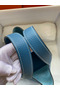 Hermes Picotin Lock 22 Handmade Bag in Blue Jean Clemence Leather  Replica