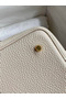 Hermes Picotin Lock 22 Handmade Bag in Craie Clemence Leather  Replica