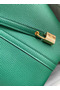 Hermes Picotin Lock 22 Handmade Bag in Vert Vertigo Clemence Leather  Replica