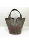 Hermes Picotin Lock 22cm Bags Litchi Leather HPL1048 Grey  Replica